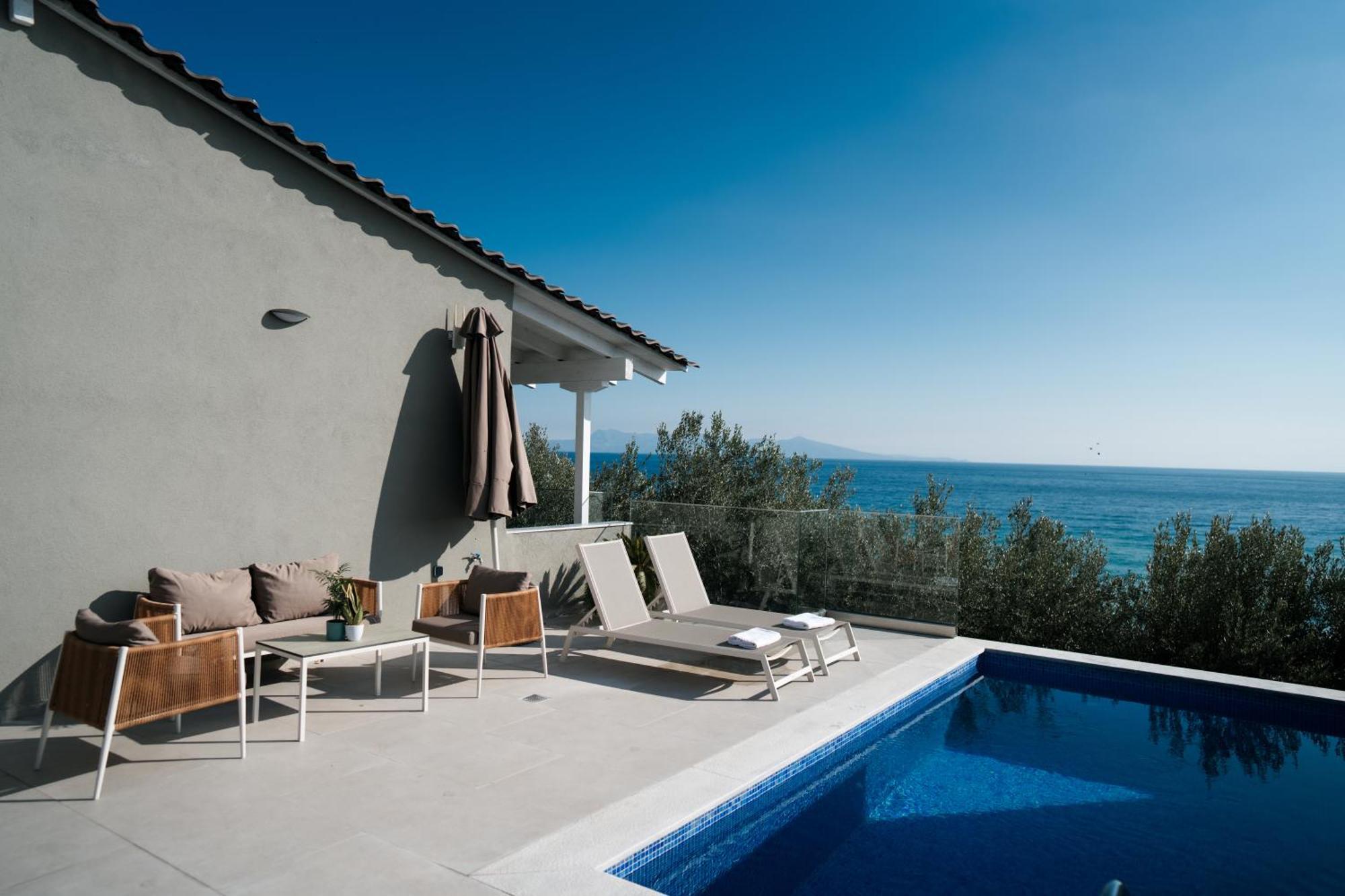 Aegean View Villa Loutra Elevtheron エクステリア 写真