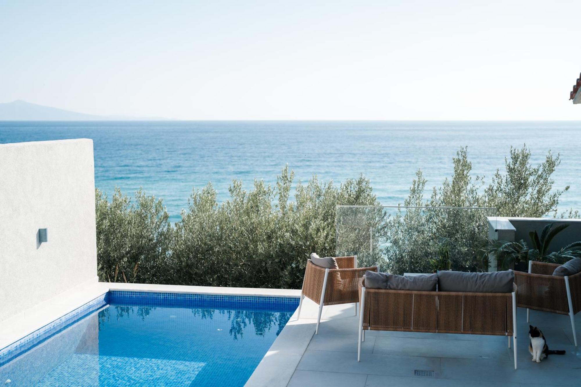 Aegean View Villa Loutra Elevtheron エクステリア 写真