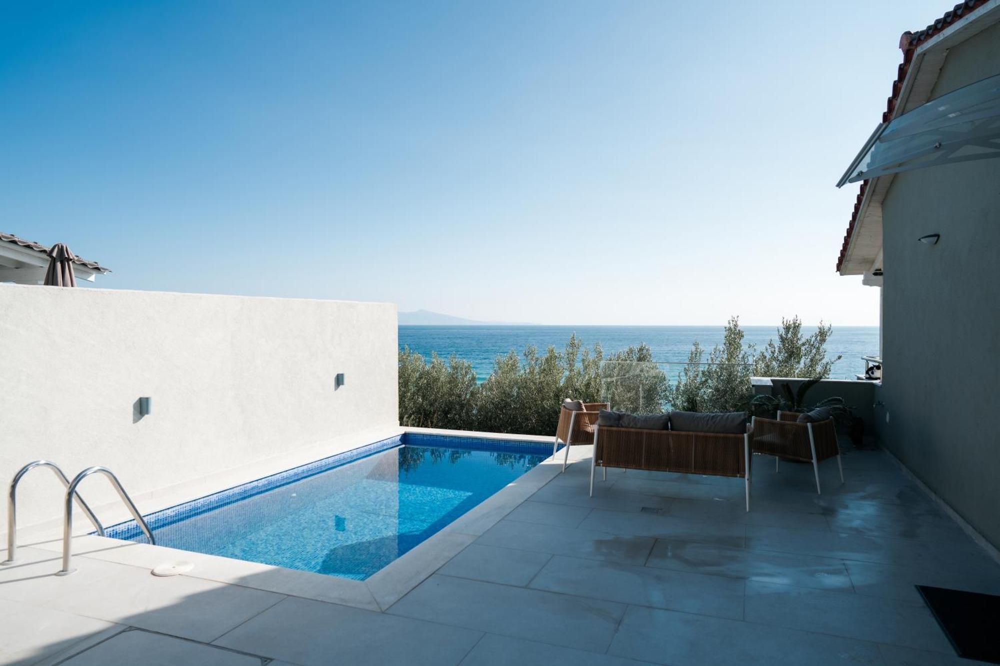 Aegean View Villa Loutra Elevtheron エクステリア 写真